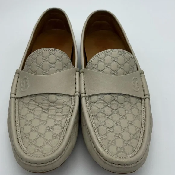 Authentic Gucci Guccissima ivory loafers - Picture 6 of 15